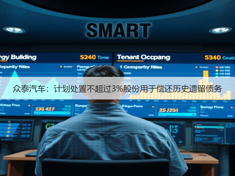 众泰汽车：计划处置不超过3%股份用于偿还历史遗留债务