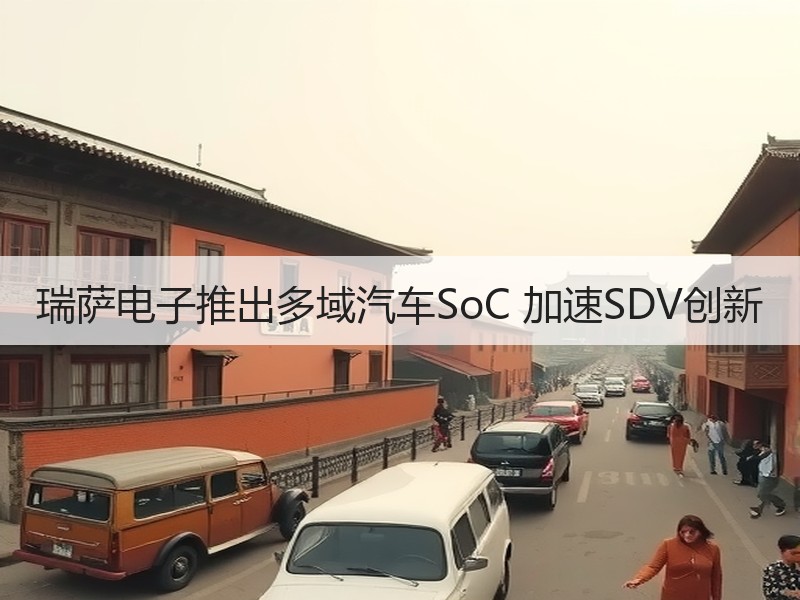 瑞萨电子推出多域汽车SoC 加速SDV创新