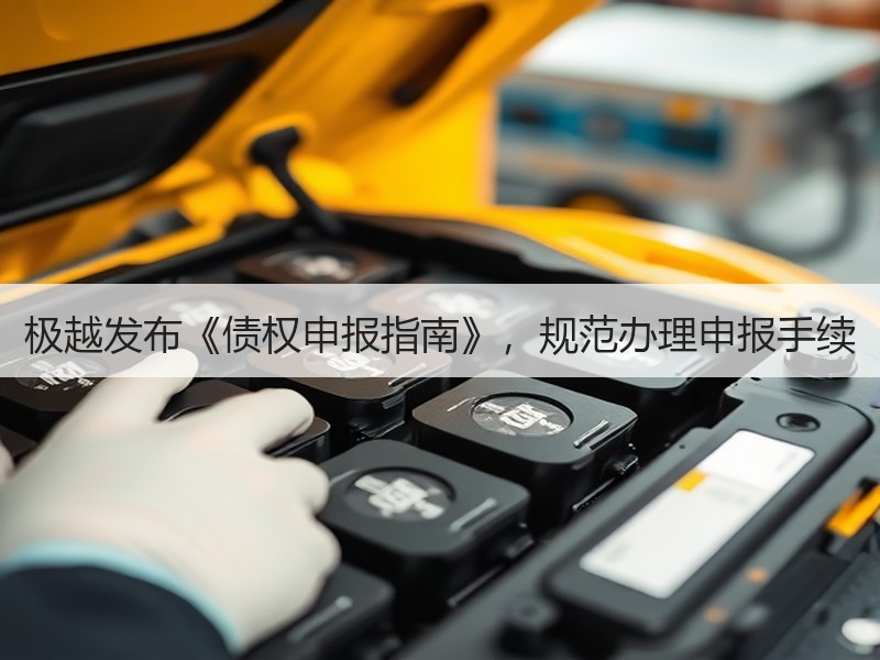 极越发布《债权申报指南》,规范办理申报手续 极越发布《债权申报指南》,规范办理申报手续