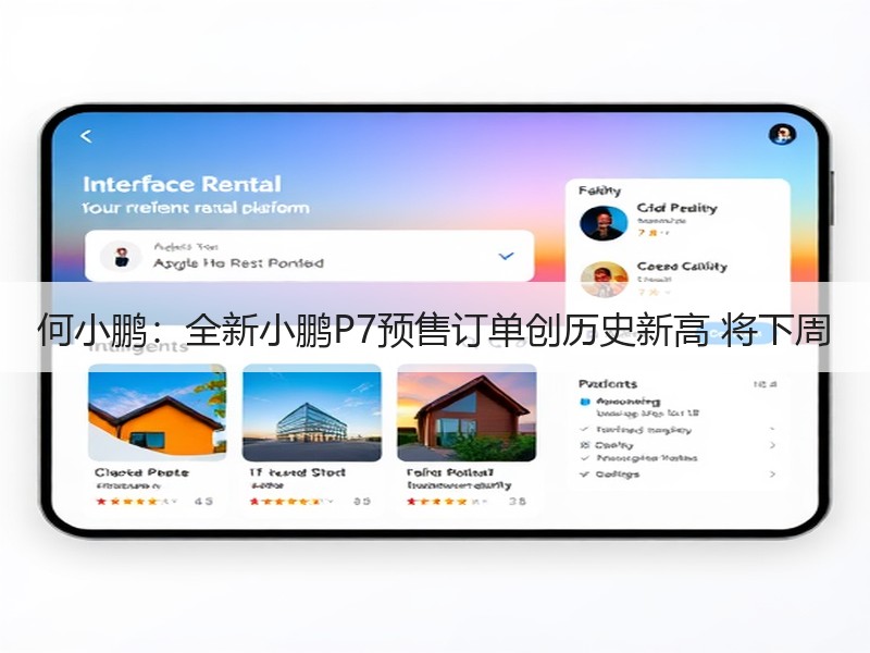 何小鹏：全新小鹏P7预售订单创历史新高 将下周