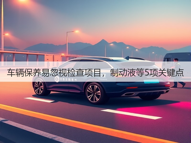 车辆保养易忽视检查项目，制动液等5项关键点