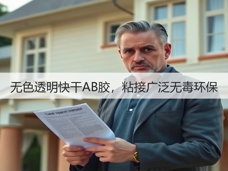 无色透明快干AB胶，粘接广泛无毒环保
