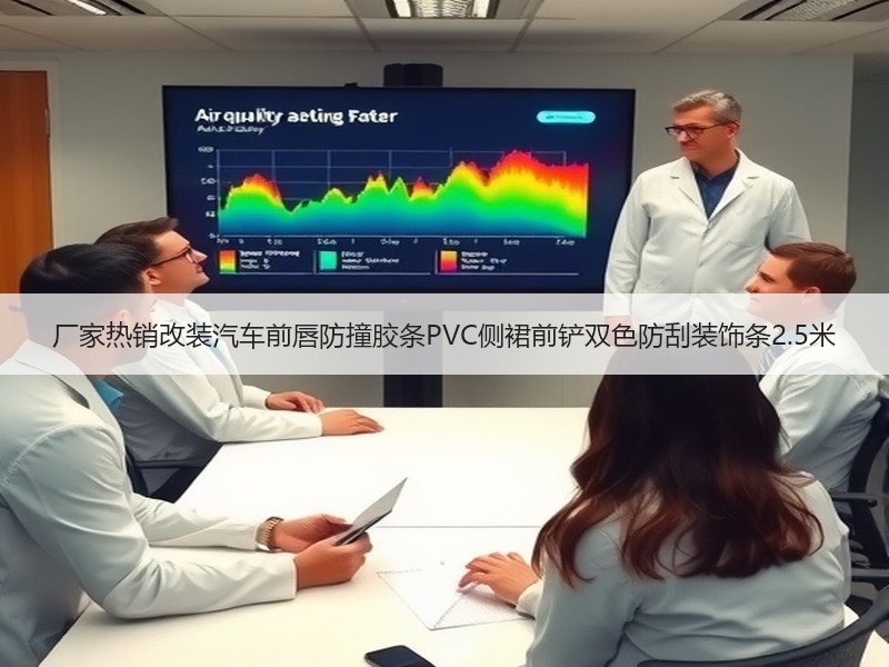 厂家热销改装汽车前唇防撞胶条PVC侧裙前铲双色防刮装饰条2.5米