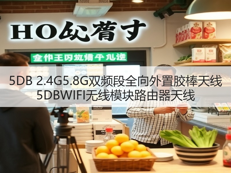 5DB 2.4G5.8G双频段全向外置胶棒天线 5DBWIFI无线模块路由器天线
