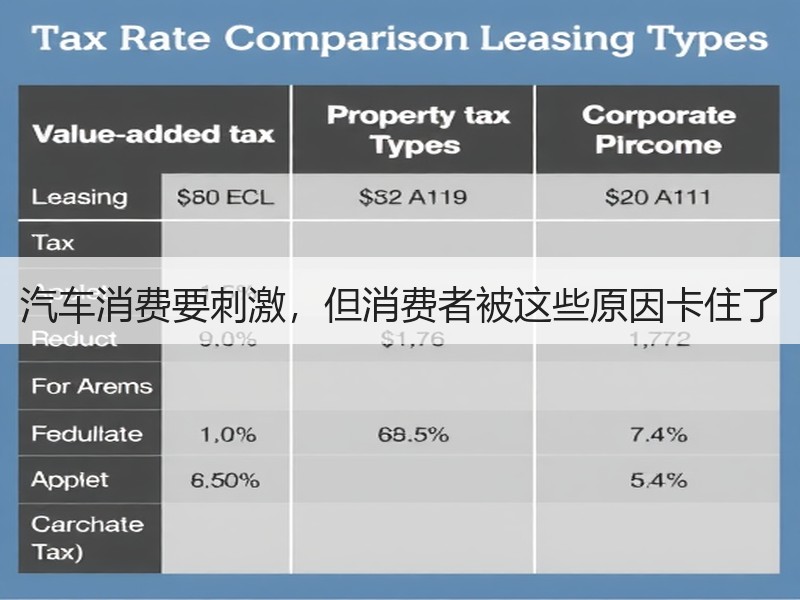 汽车消费要刺激，但消费者被这些原因卡住了
