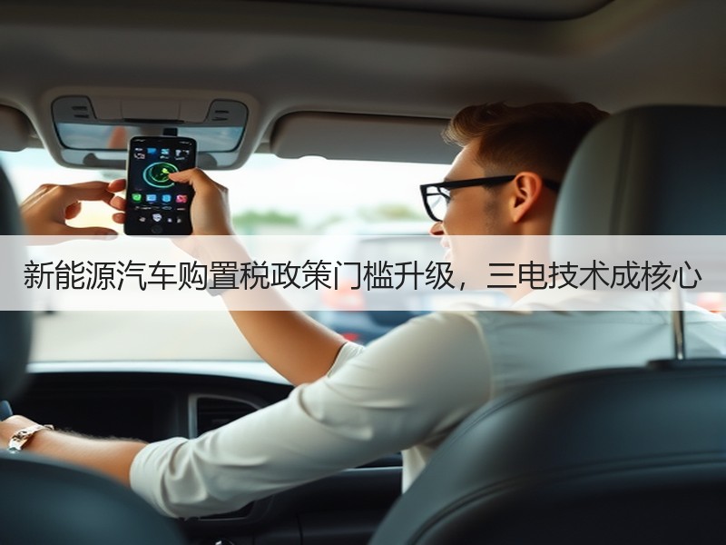 新能源汽车购置税政策门槛升级，三电技术成核心