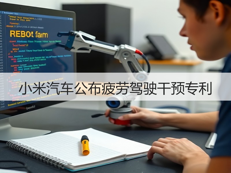 小米汽车公布疲劳驾驶干预专利
