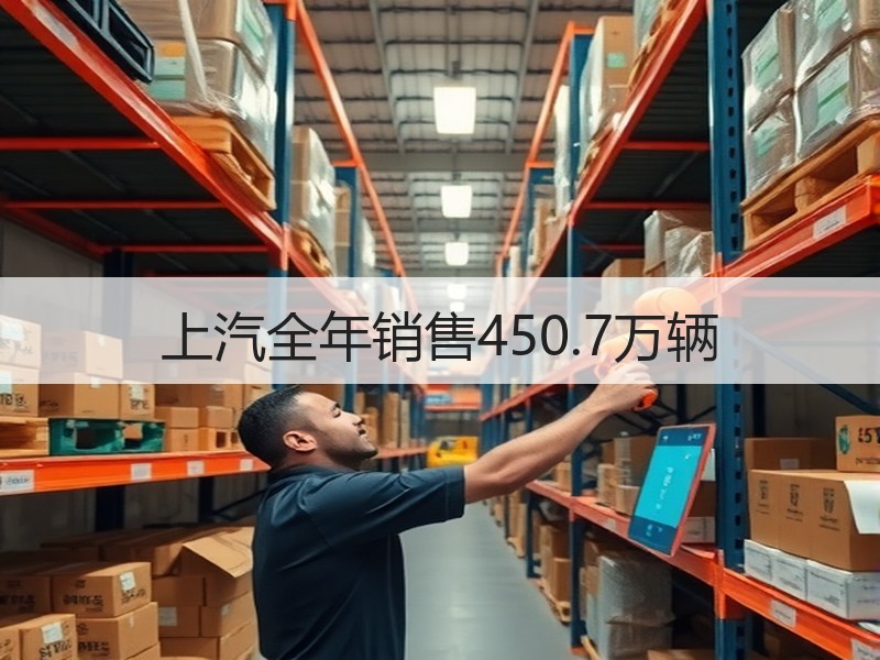 上汽全年销售450.7万辆