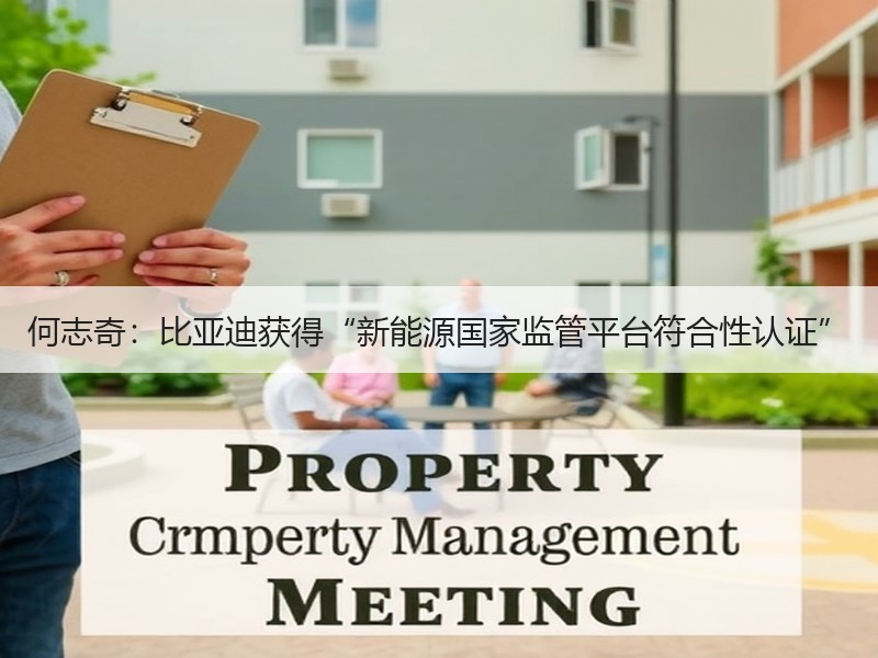 何志奇：比亚迪获得“新能源国家监管平台符合性认证”