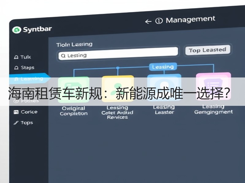 海南租赁车新规：新能源成唯一选择？