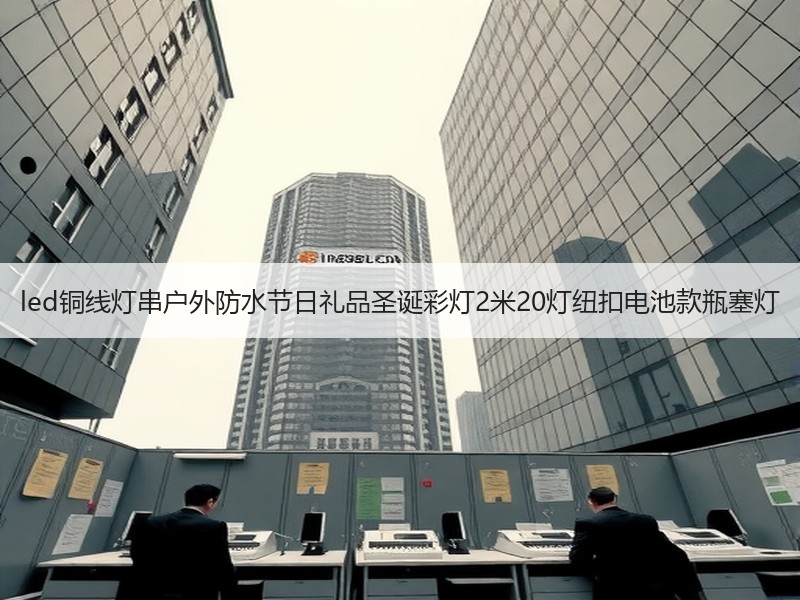 led铜线灯串户外防水节日礼品圣诞彩灯2米20灯纽扣电池款瓶塞灯
